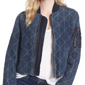 Hudson Jeans Gene Quilted Bomber Jacket